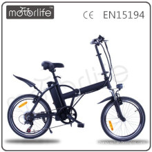 MOTORLIFE EN15194 vente chaude pas cher 36 v 250 w 20 pouces sans brosse vélo électrique pliant